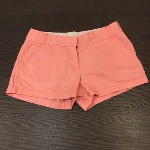 Super Cute J. Crew Coral Chino Shorts, Size 6